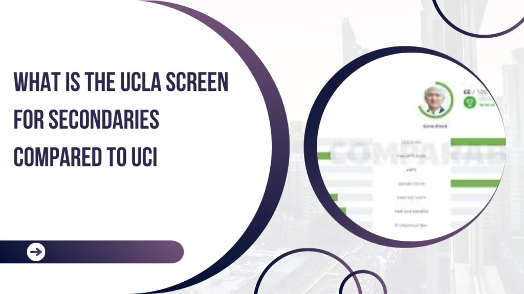 What is the UCLA Screen for Secondaries Compared to UCI