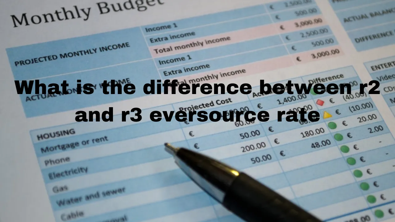 what is the difference between r2 and r3 eversource rate