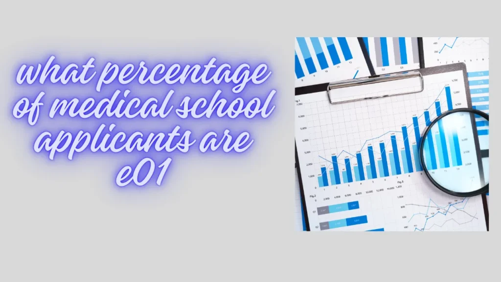 what percentage of medical school applicants are e01