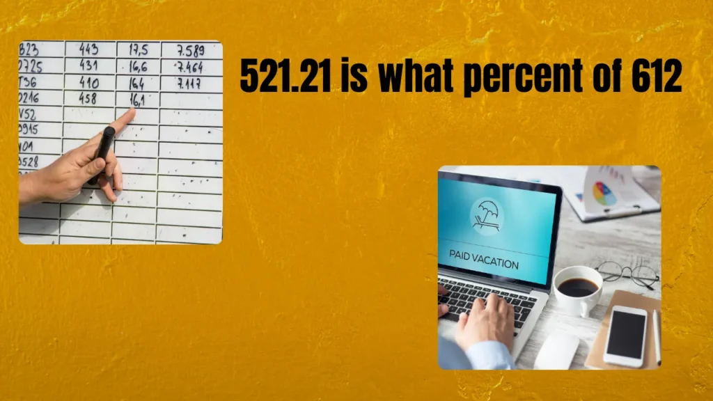 521.21 is what percent of 612