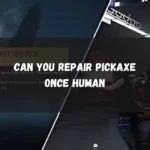 can you repair pickaxe once human